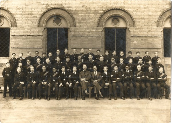 Hope Grant House at Lawrence Memorial Royal Military School, 1937. Dad is sixth from the right in the back row, Arthur is third from the right in the middle row.