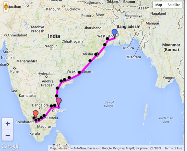 Current Railway Map